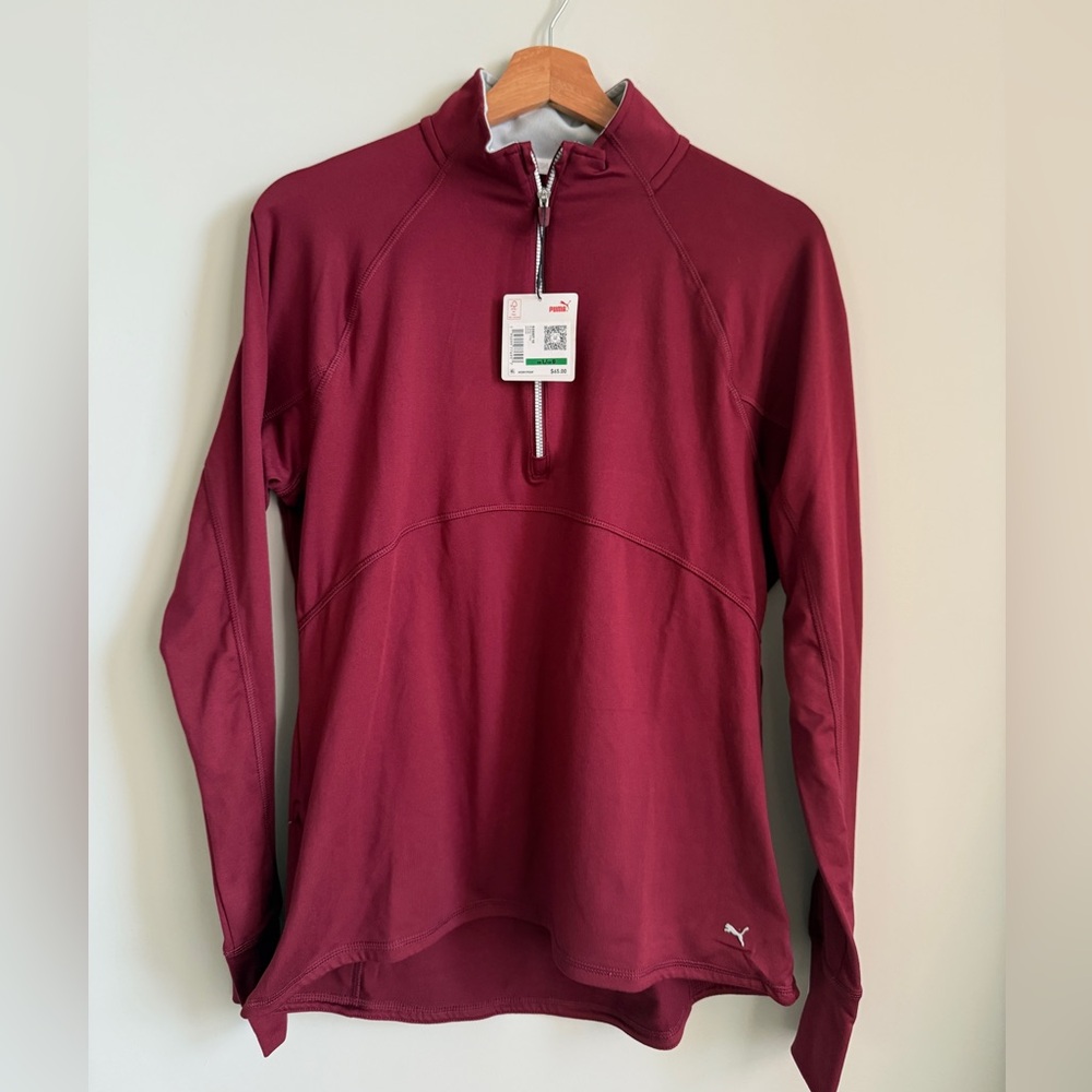 PUMA long sleeve golf with zipper L size